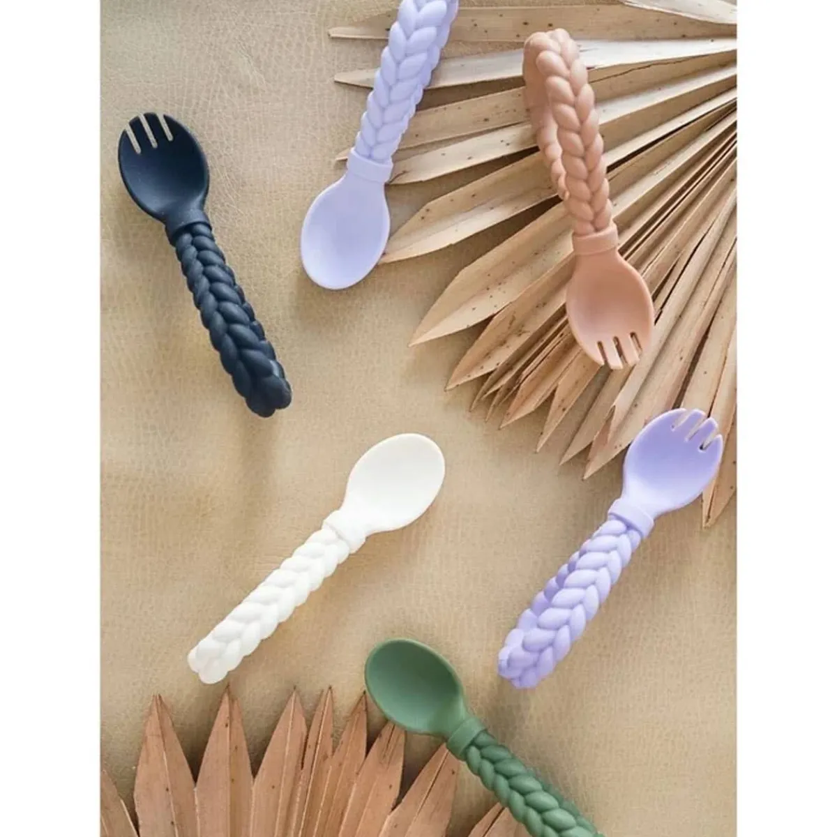 Kids Utensils|Toddler Training Utensils-Itzy Ritzy Sweetie Spoons Fork + Spoon Set