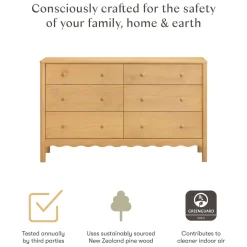 Dressers-Babyletto Swell 6 Drawer Dresser