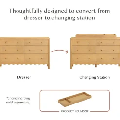 Dressers-Babyletto Swell 6 Drawer Dresser