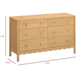 Dressers-Babyletto Swell 6 Drawer Dresser