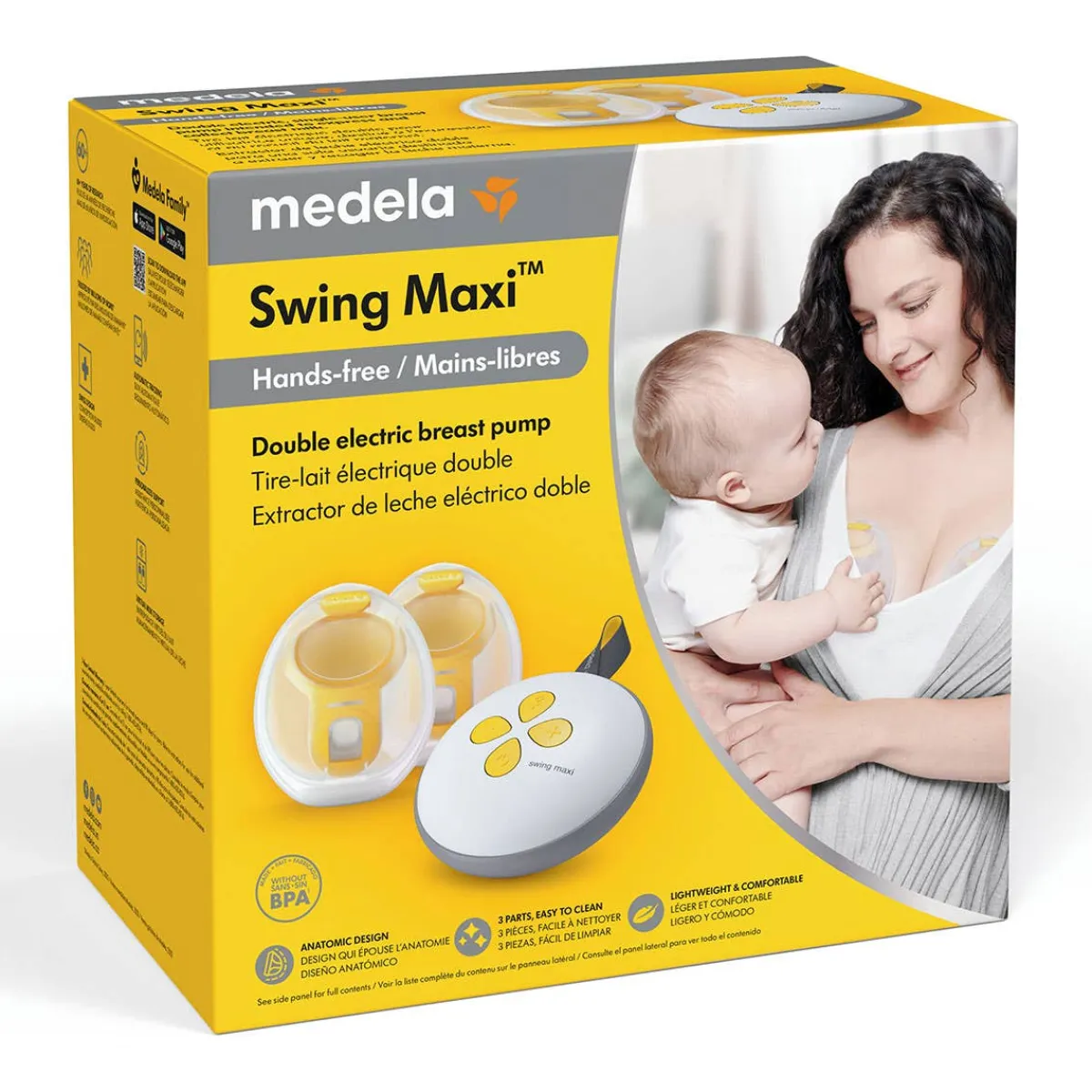 Breast Pumps + Accessories-Medela Swing Maxi Hands-Free Breast Pump