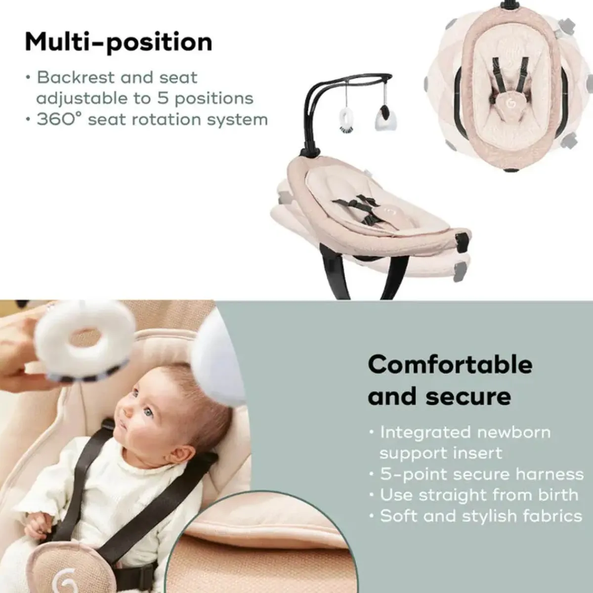 Swings-BabyMoov Swoon Connected Swing