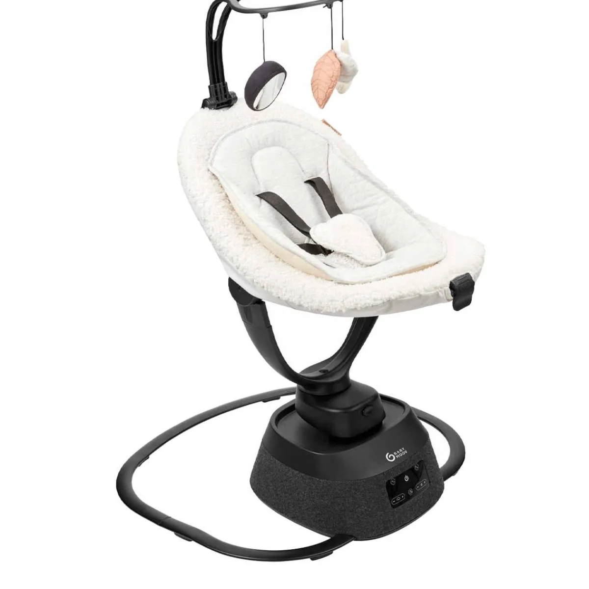 Swings-BabyMoov Swoon Connected Swing - Curly White