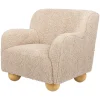 Kids Sofas + Armchairs-Babyletto Swoops Kids Chair (Shearling)