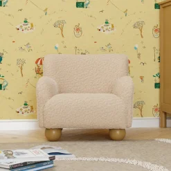 Kids Sofas + Armchairs-Babyletto Swoops Kids Chair (Shearling)