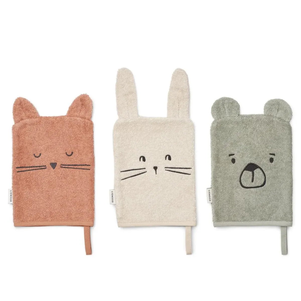 Towels + Cloths-Liewood Sylvester Washcloth (3 Pack)