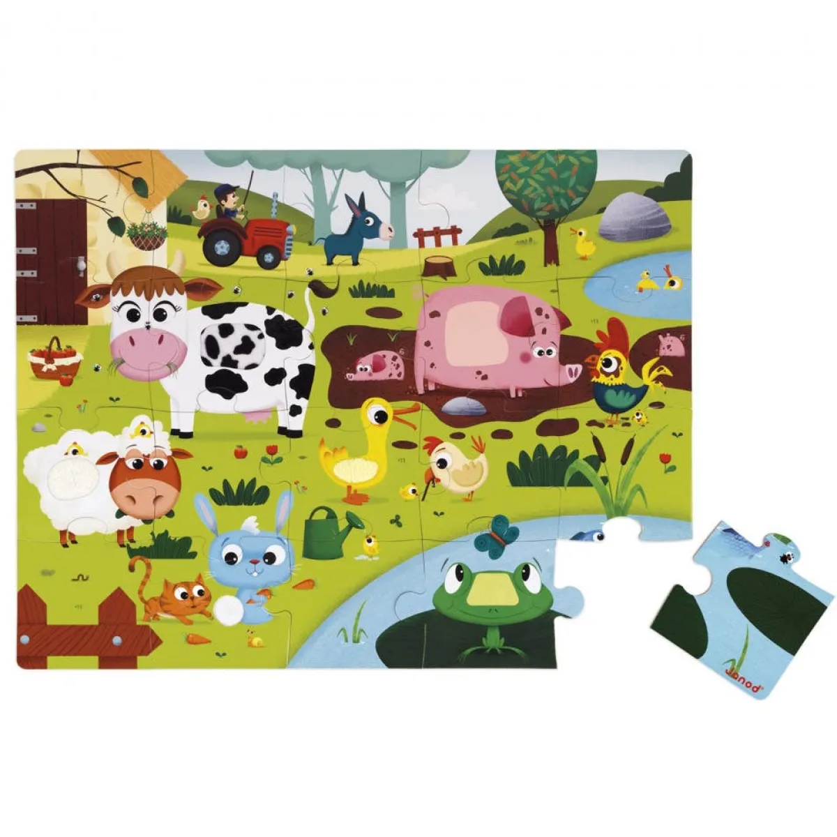 Puzzles|Wooden Toys-Janod Tactile Puzzle (20 Pieces)