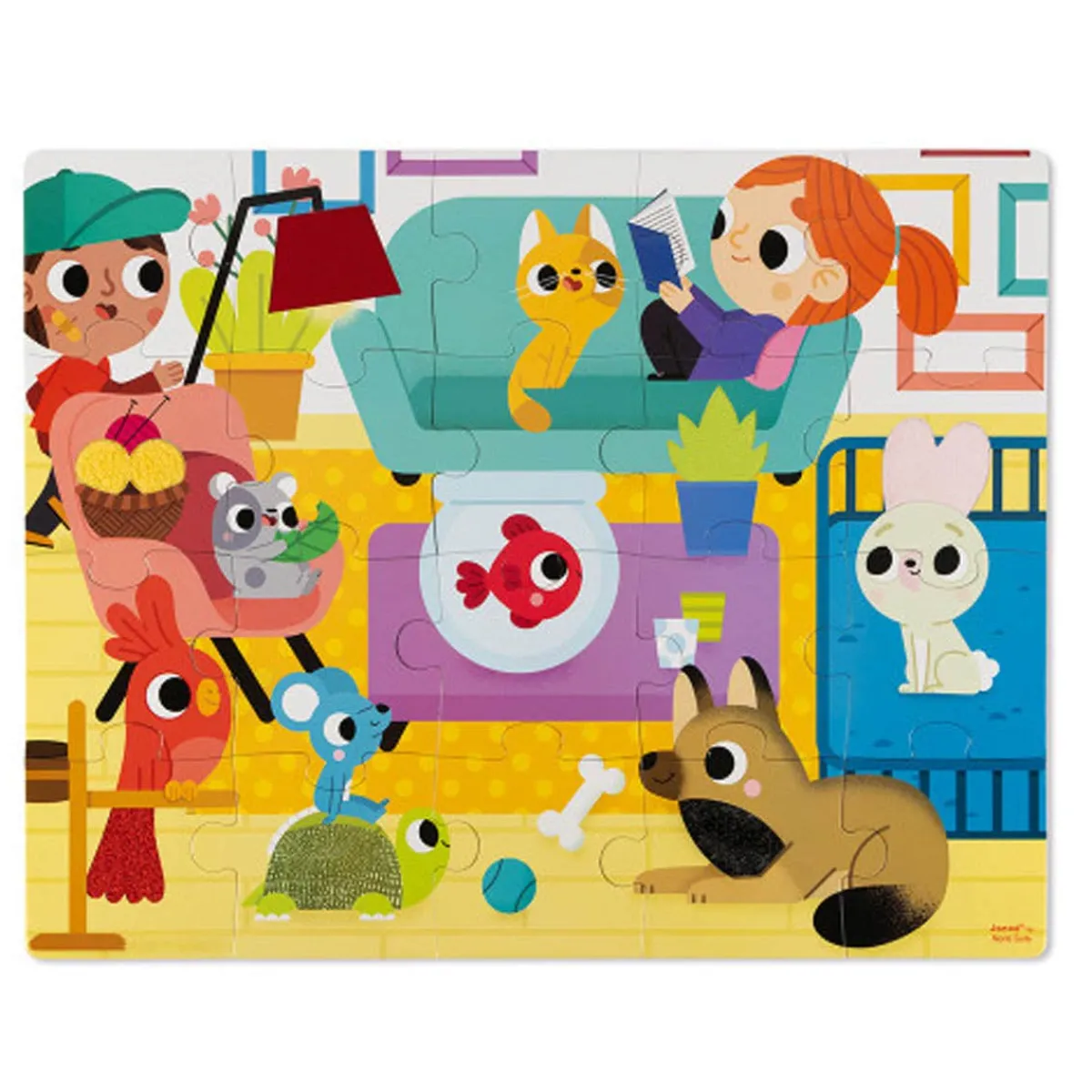 Puzzles|Wooden Toys-Janod Tactile Puzzle (20 Pieces)