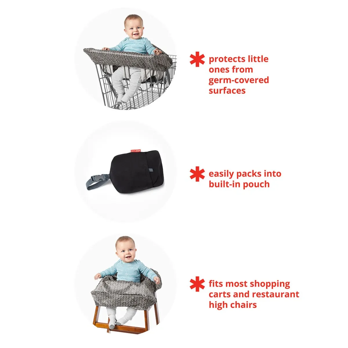 Shopping Cart Cover|Travel Gear-Skip Hop Take Cover Shopping Cart Cover