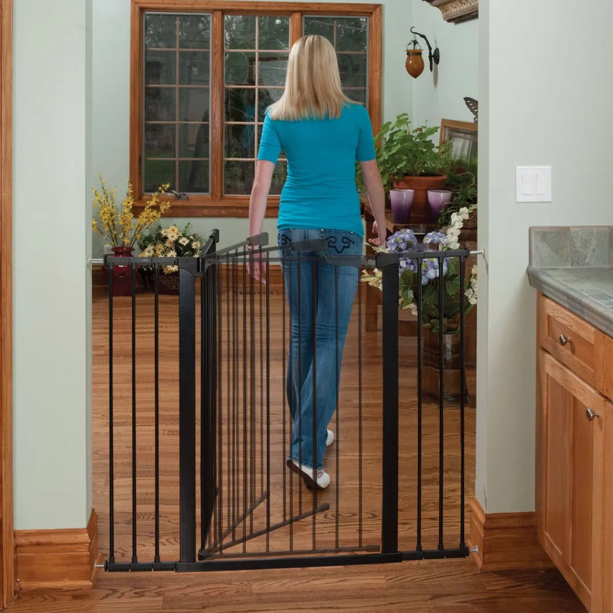 Baby Gates + Babyproofing-KidCo Tall & Wide Auto Close Gateway - Black