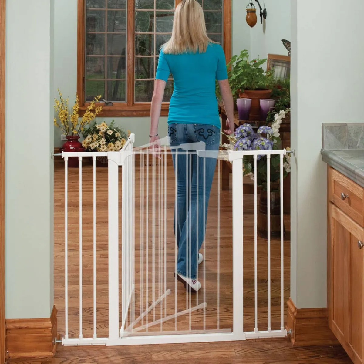 Baby Gates + Babyproofing-KidCo Tall & Wide Auto Close Gateway - White