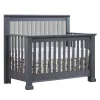Convertible Cribs-Natart Taylor 5-in-1 Convertible Crib with Tufted Panel