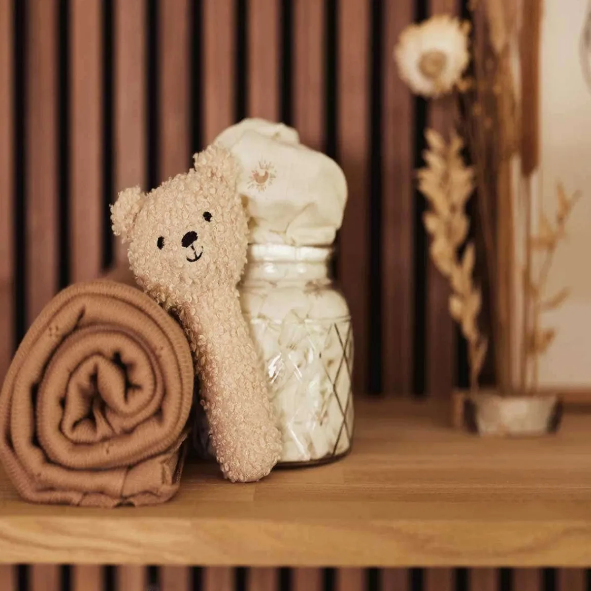 Plush Rattles + Teethers|Rattles-Jollein Teddy Bear Rattle