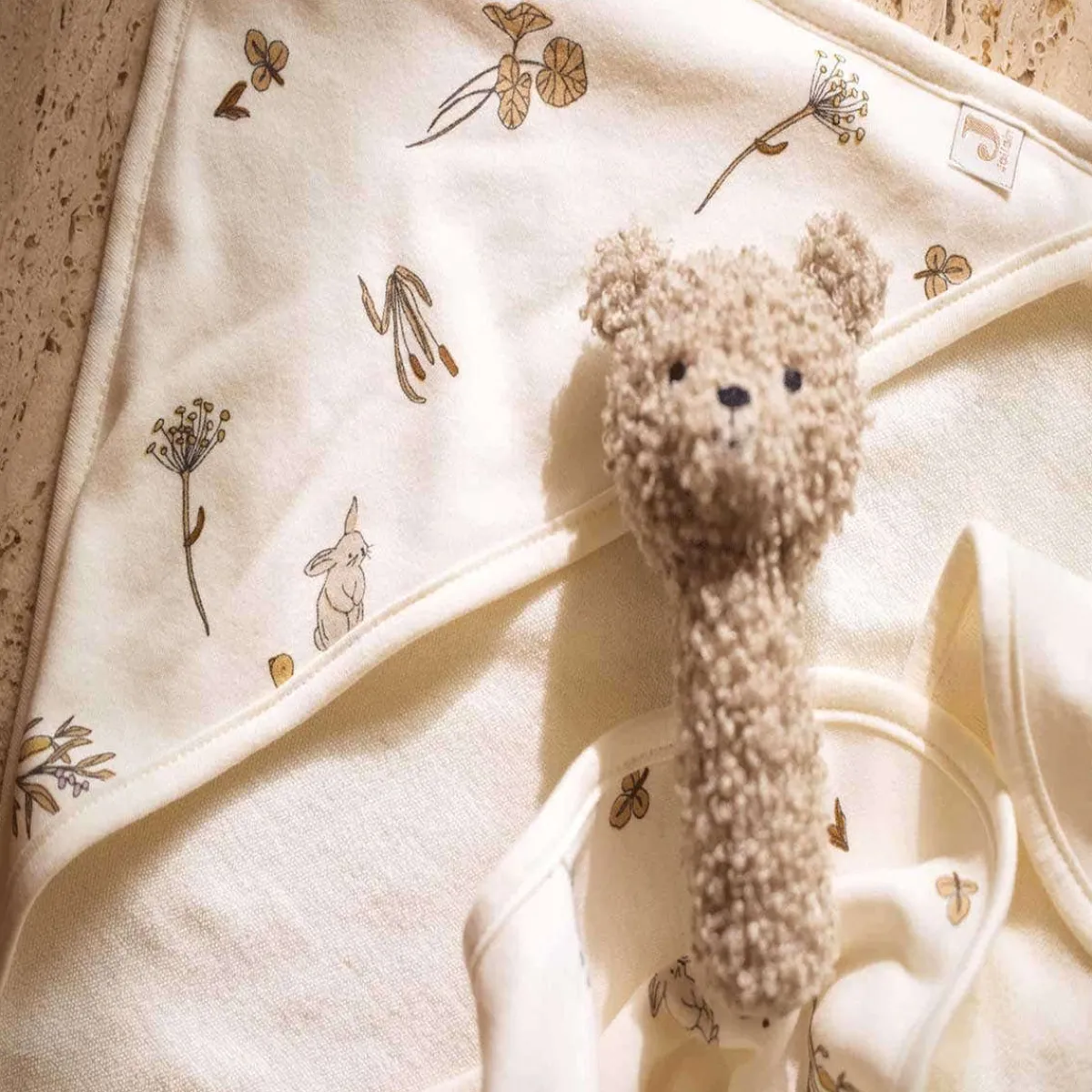Plush Rattles + Teethers|Rattles-Jollein Teddy Bear Rattle