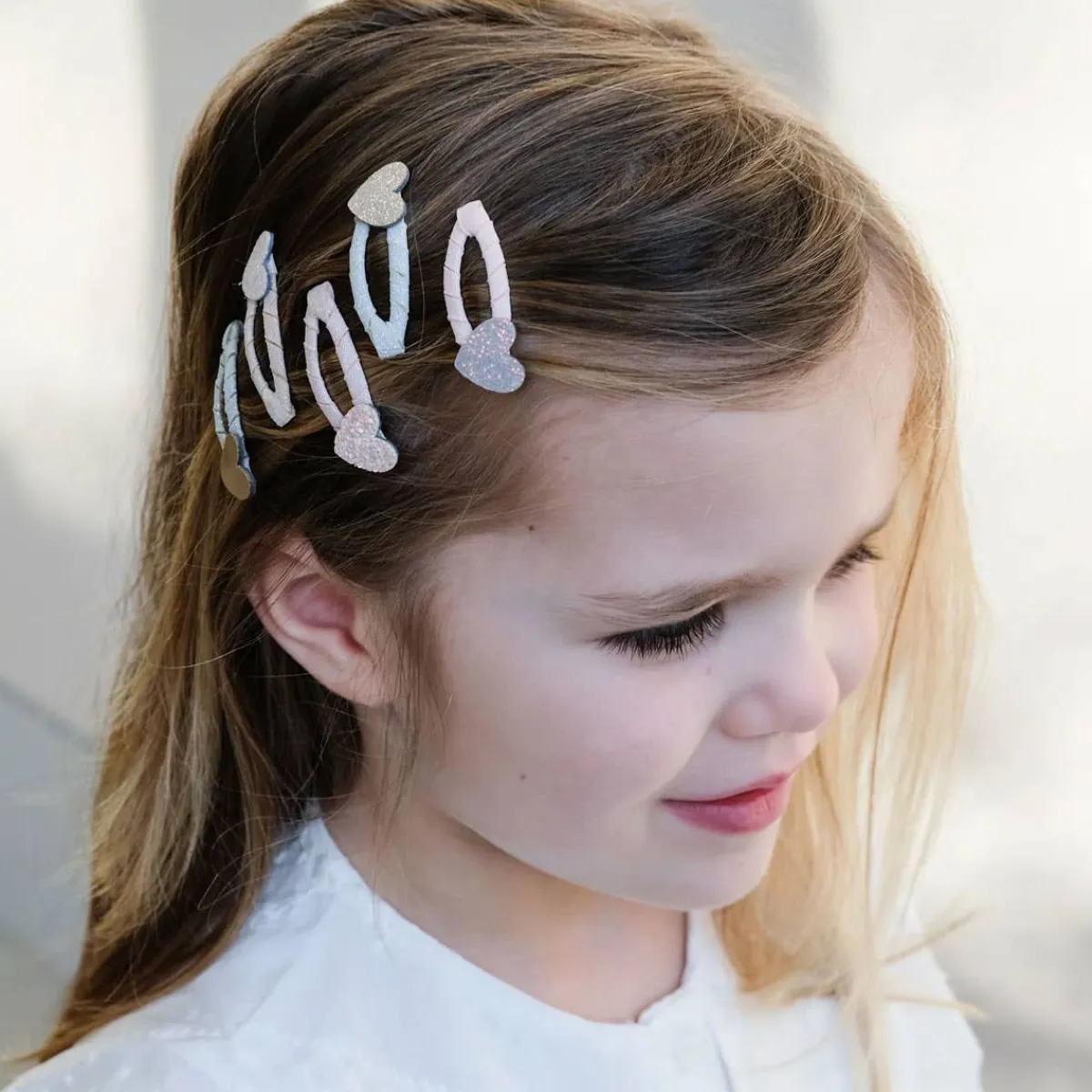 Hair Accessories-Mimi & Lula Teeny Heart Mini Clic Clacs