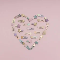 Hair Accessories-Mimi & Lula Teeny Heart Mini Clic Clacs