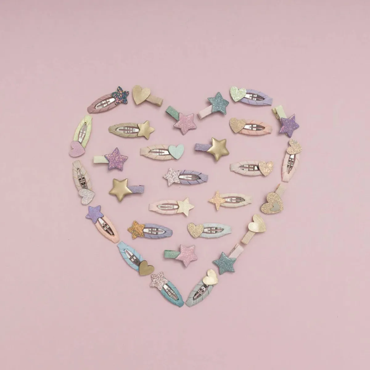Hair Accessories-Mimi & Lula Teeny Heart Mini Clic Clacs