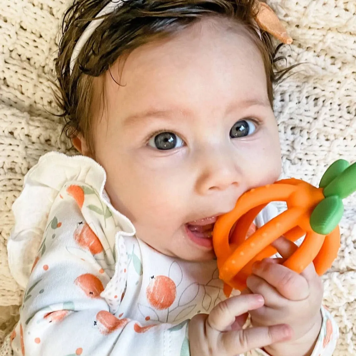 Teethers|Pacifiers + Clips-Itzy Ritzy Teething Happens Teether Ball