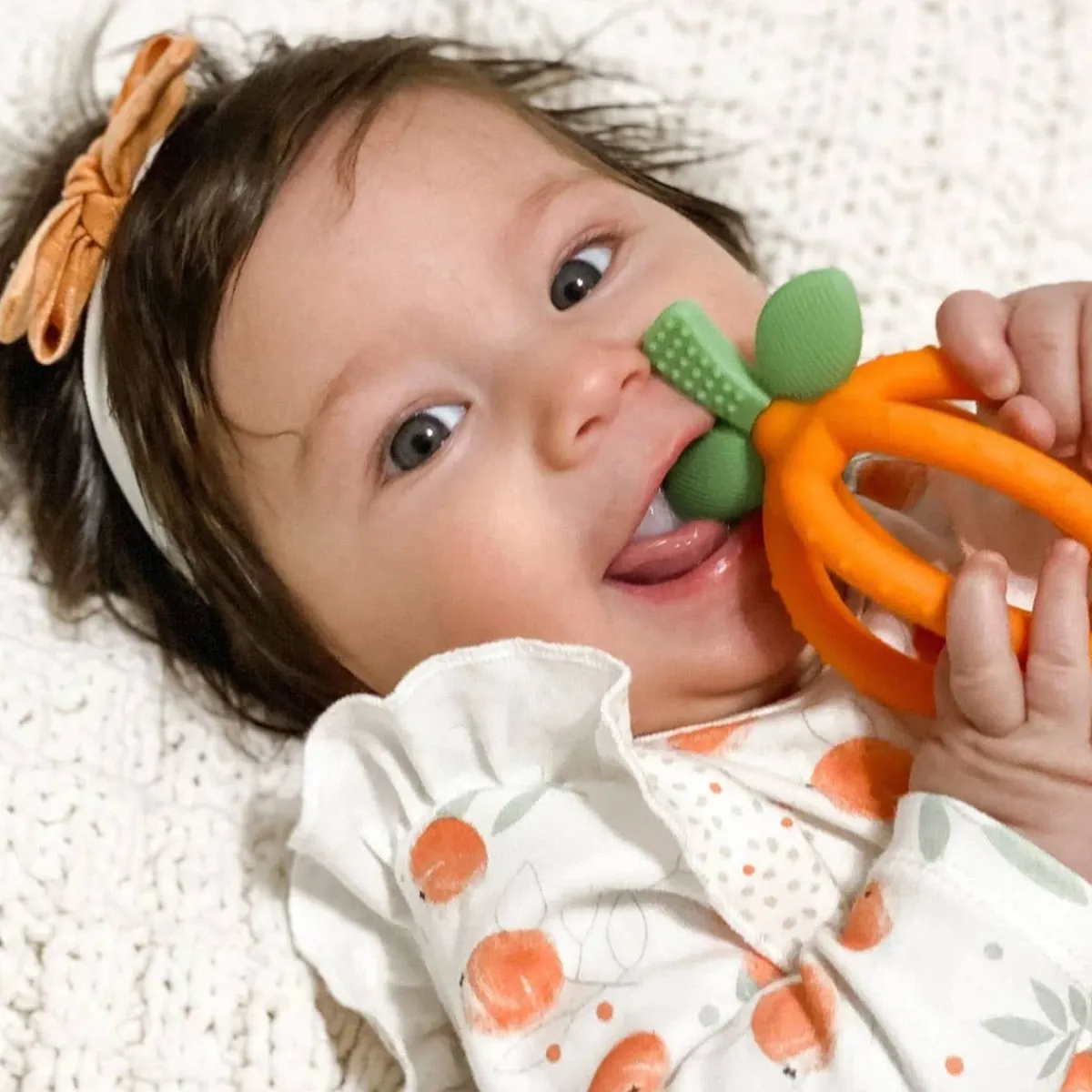 Teethers|Pacifiers + Clips-Itzy Ritzy Teething Happens Teether Ball