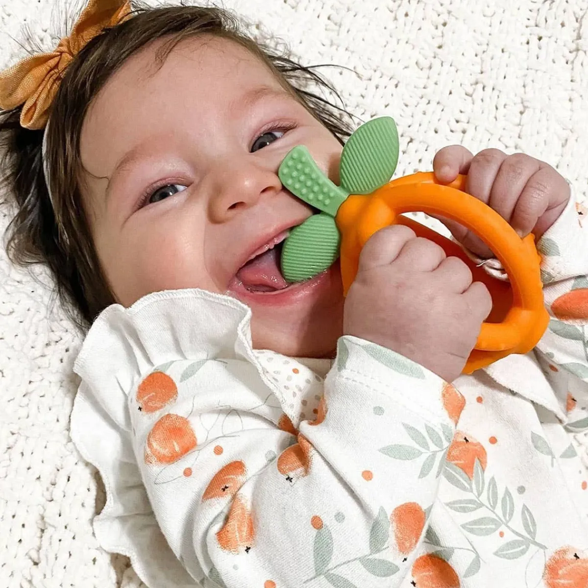Teethers|Pacifiers + Clips-Itzy Ritzy Teething Happens Teether Ball