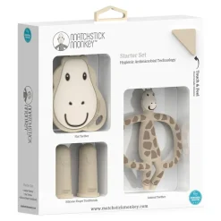Teethers|Pacifiers + Clips-Matchstick Monkey Teething Starter Set