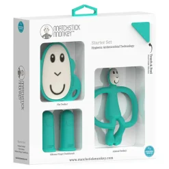 Teethers|Pacifiers + Clips-Matchstick Monkey Teething Starter Set