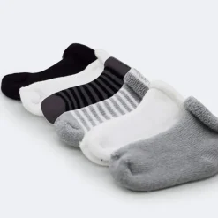 Infant Socks + Booties-Kushies Terry Infant Socks (6 Pack)