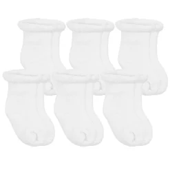 Infant Socks + Booties-Kushies Terry Newborn Socks (6 Pack)