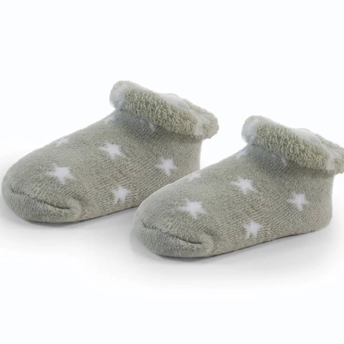 Infant Socks + Booties-Kushies Terry Newborn Socks (Symbols) 2 Pack