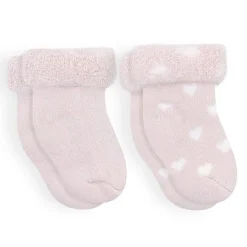 Infant Socks + Booties-Kushies Terry Newborn Socks (Symbols) 2 Pack