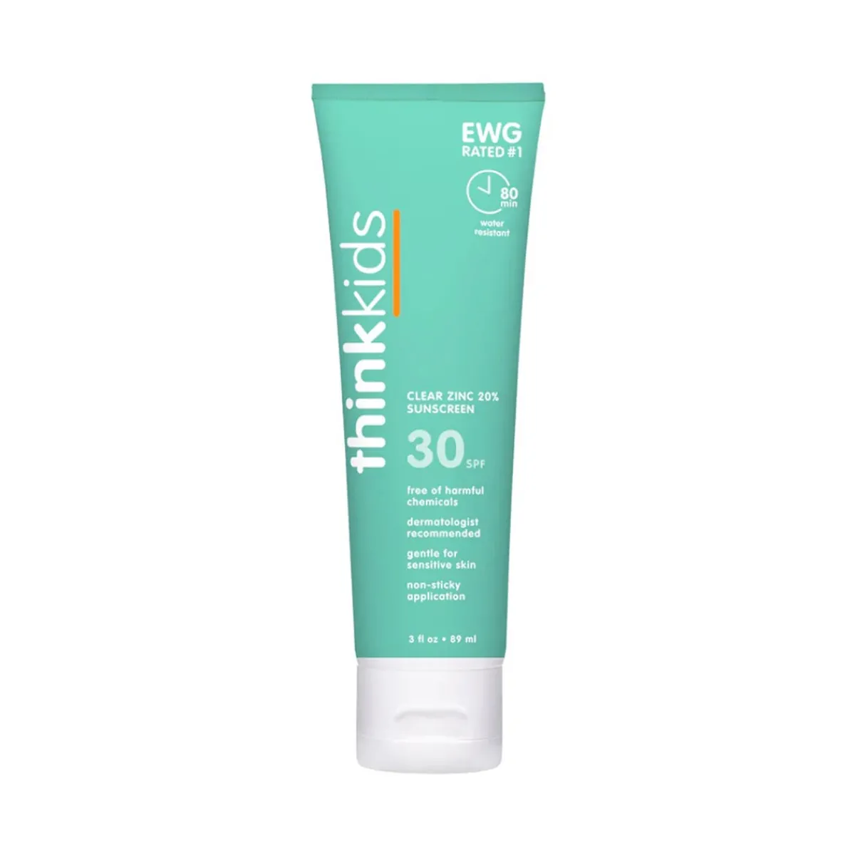 Outdoor Spray + Repellents|Sunscreen-Thinkbaby Thinksport Kids Clear Zinc Sunscreen