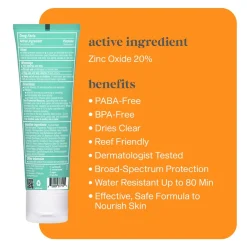 Outdoor Spray + Repellents|Sunscreen-Thinkbaby Thinksport Kids Clear Zinc Sunscreen