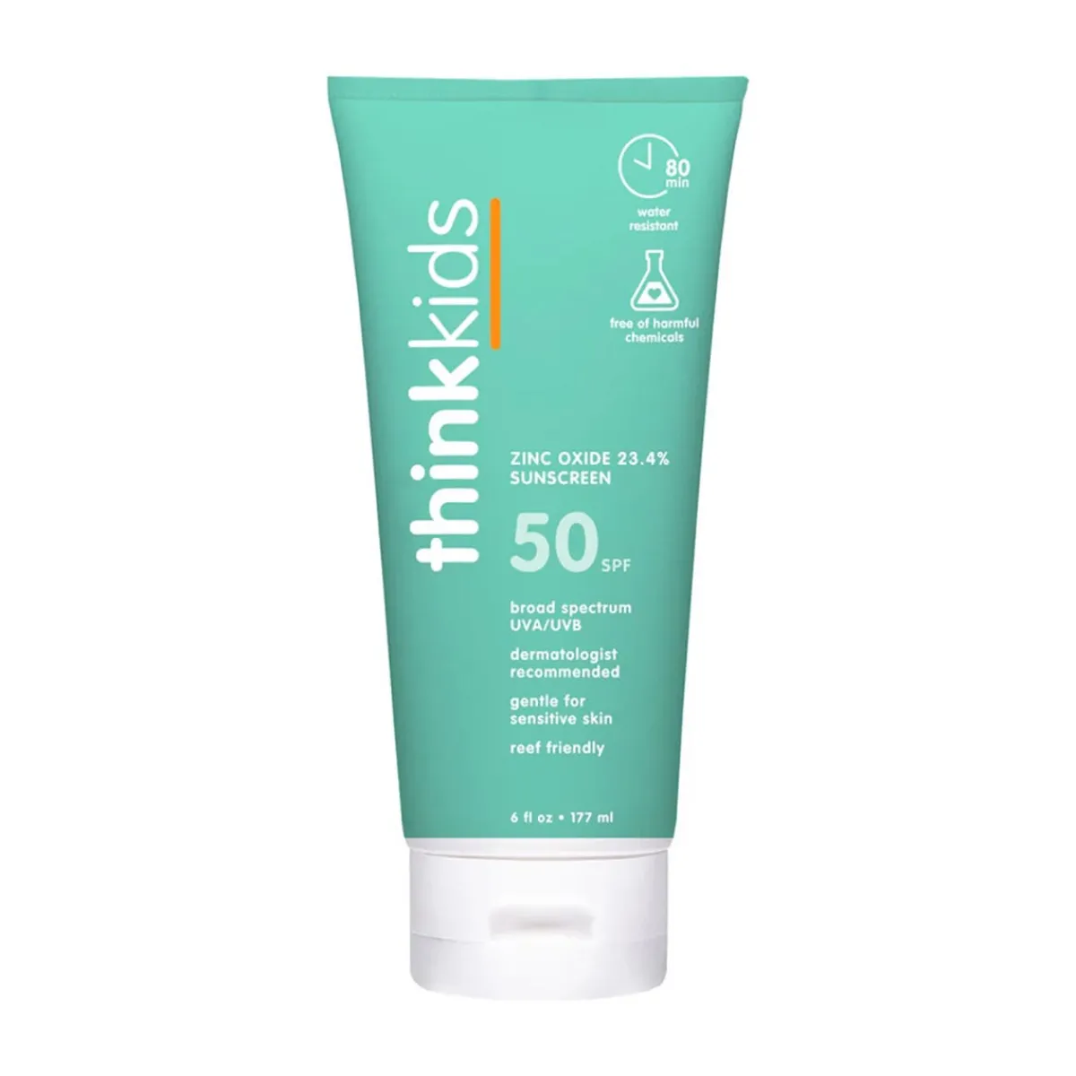 Sunscreen-Thinkbaby Thinksports Kids SAFE Sunscreen SPF50 (6 oz)