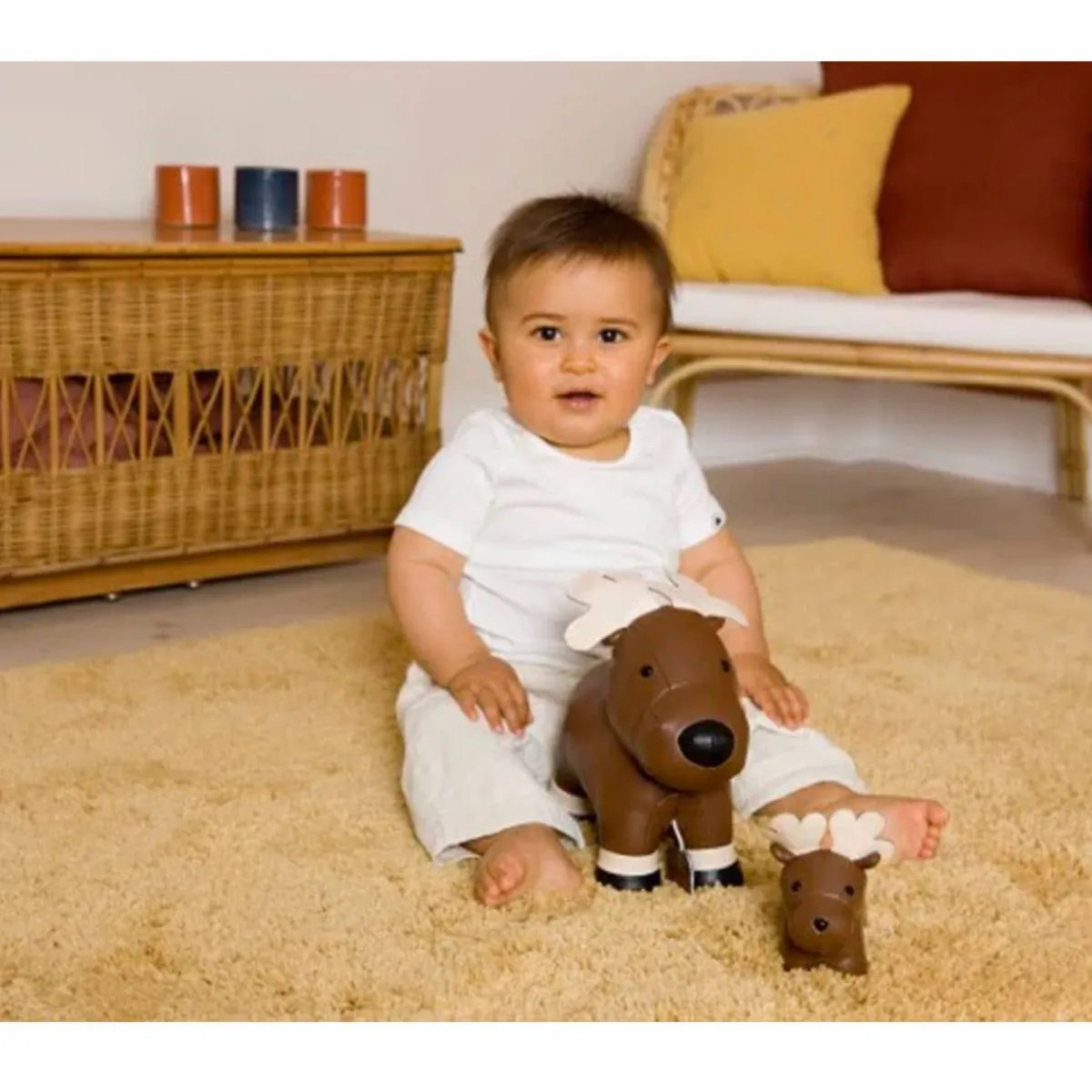 Play + Learn Toys-Little Big Friends Tiny Friends Animal Rattle