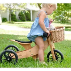 Ride-On Toys|Wooden Toys-Kinderfeets Tiny Tot Balance Bike (Bamboo)
