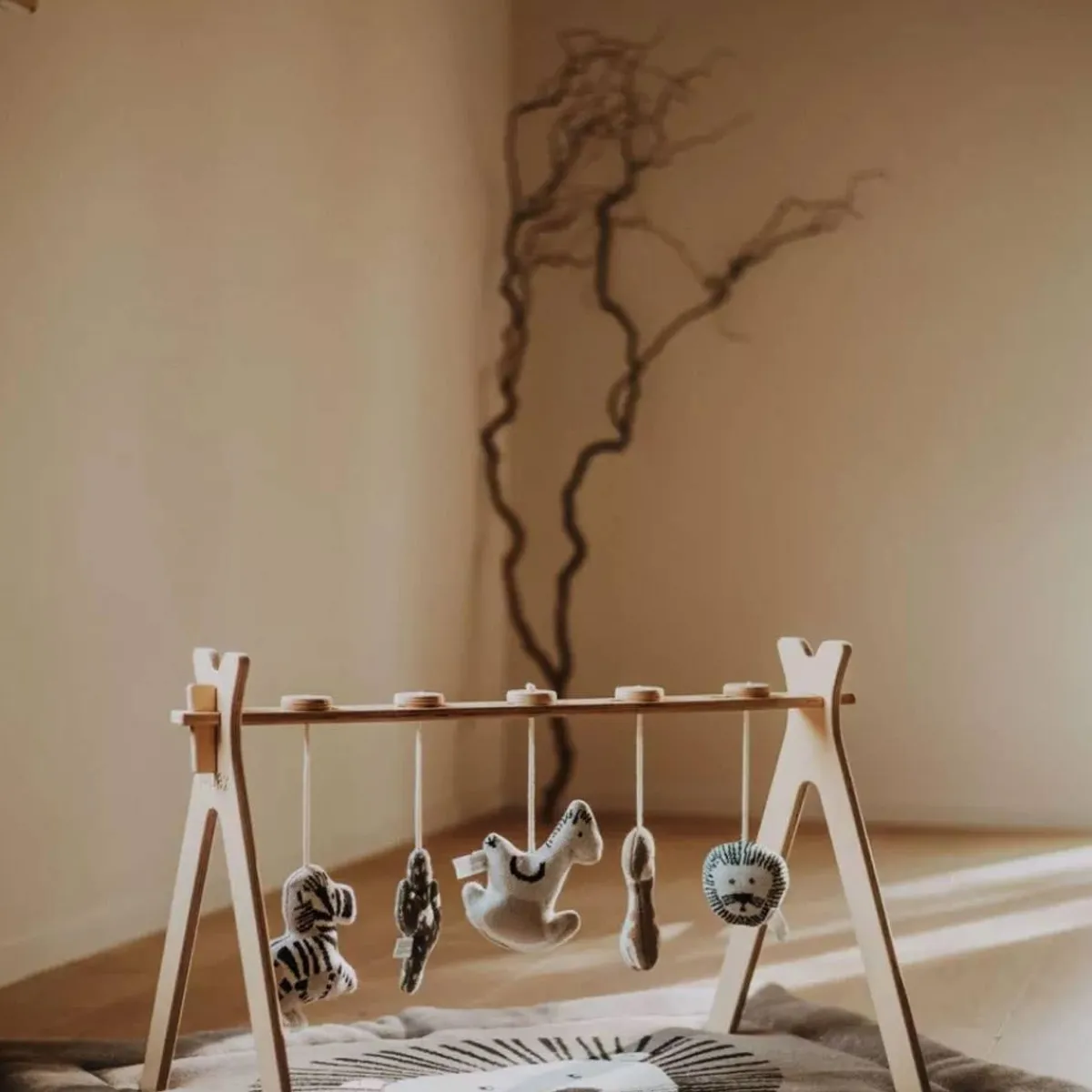 Activity Gyms-Quax Tipi Activity Arch with Tricot Toys