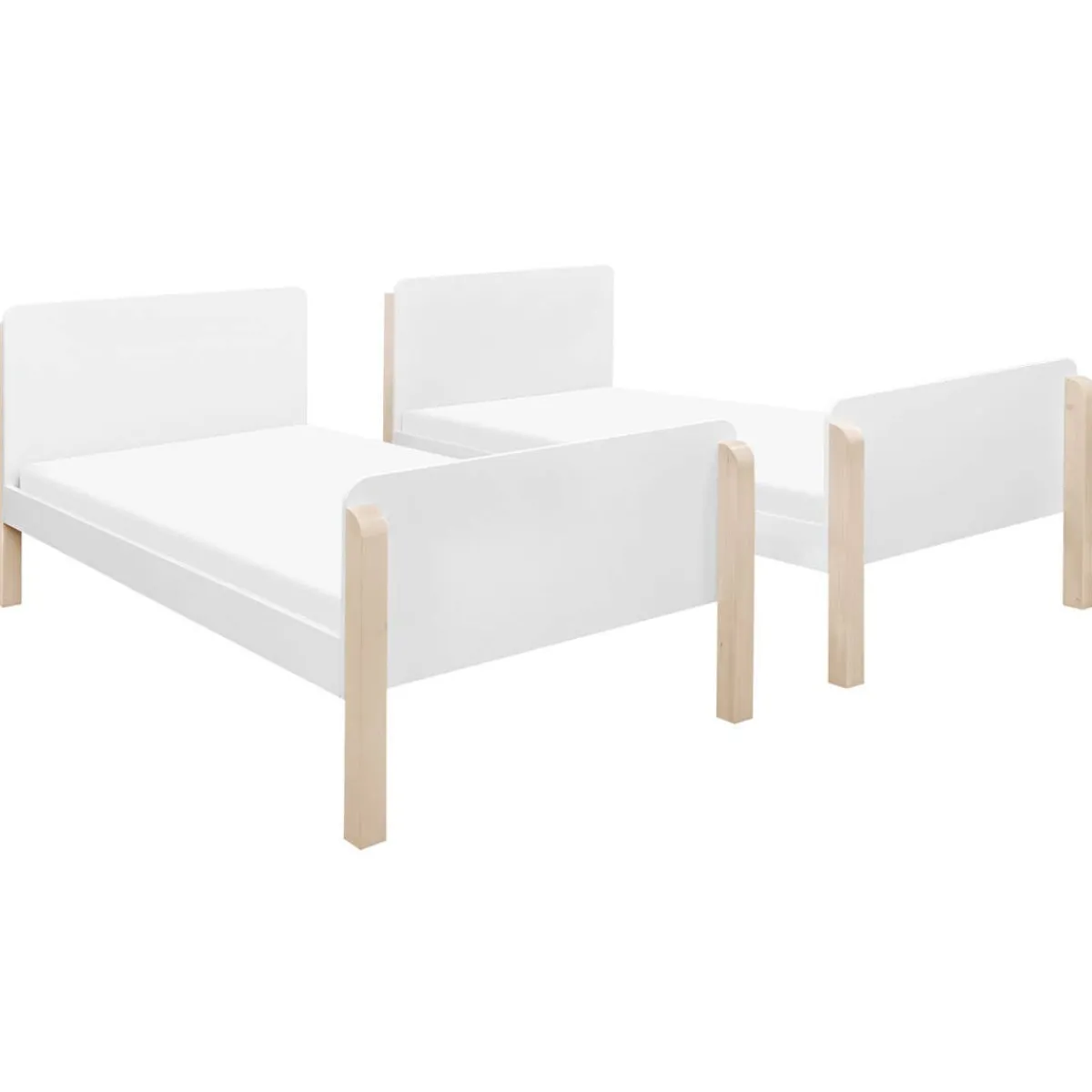 Twin Beds + Trundles|Bunk Beds + Loft Beds-Babyletto Tiptoe Bunk Bed