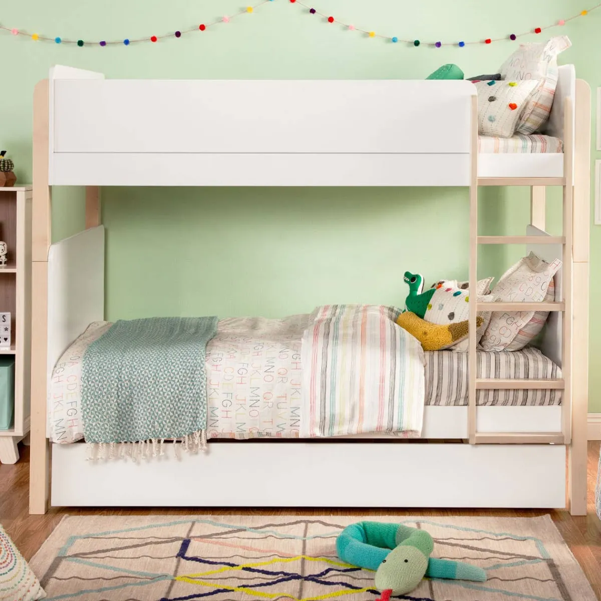 Twin Beds + Trundles|Bunk Beds + Loft Beds-Babyletto Tiptoe Bunk Bed