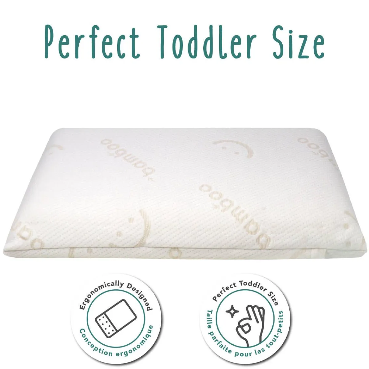 Pillows-Baby Works Toddler Pillow with Bamboo Pillowcase