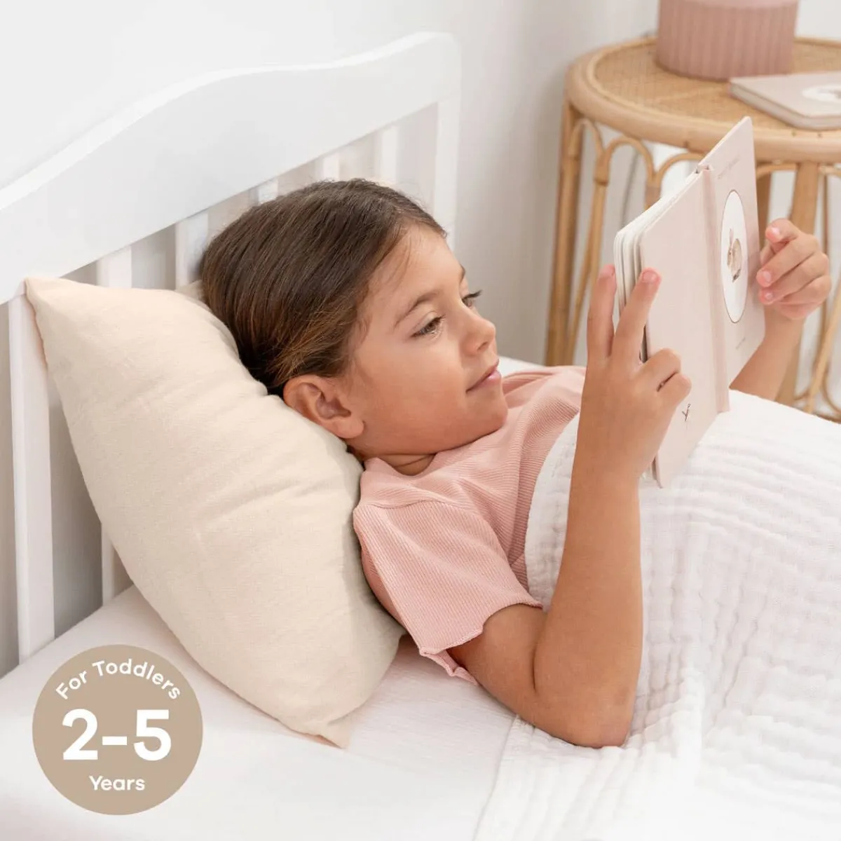Pillows-Comfycubs Toddler Pillow with Muslin Pillow Case