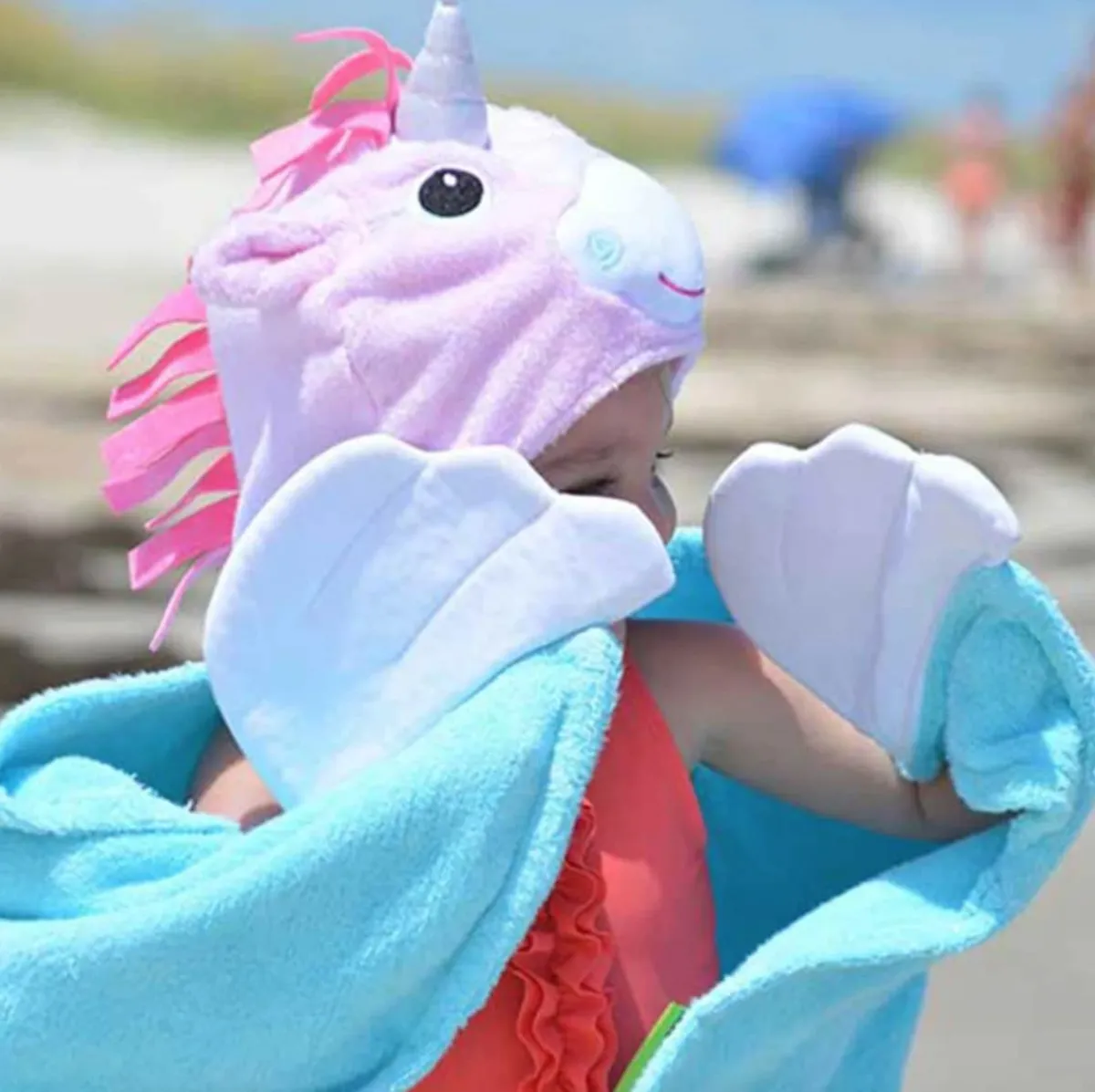 Towels + Cloths-Zoocchini Toddler Plush Terry Hooded Bath Towel