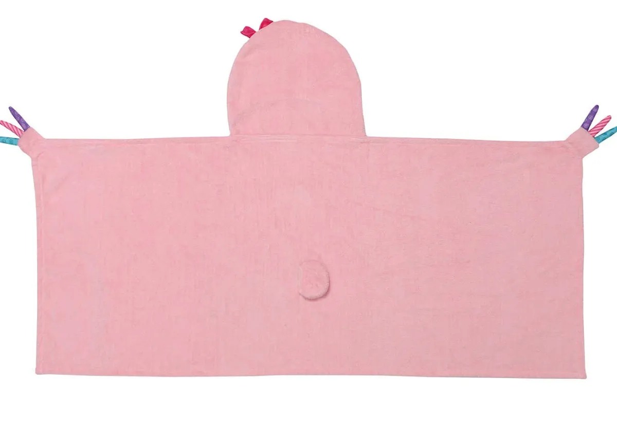 Towels + Cloths-Zoocchini Toddler Plush Terry Hooded Bath Towel