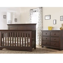 Nursery Collections|Convertible Cribs-Pali Torino Full Panel Forever Crib + Double Dresser