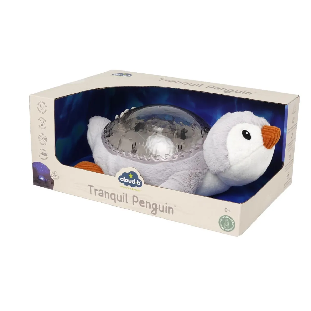 Sound + Light Machines|Lighting-Cloud B Tranquil Penguin (Rechargeable) Grey