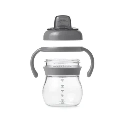 Kids Drinkware|Sippy Cups + Straw Cups-Oxo Tot Transition Soft Spout Sippy Cup (6 oz) Grey