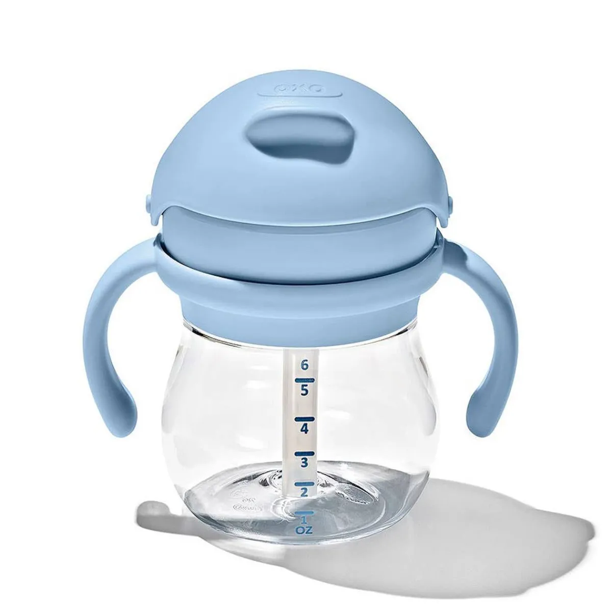 Sippy Cups + Straw Cups-Oxo Tot Transition Straw Cup with Removable Handles (6 oz)