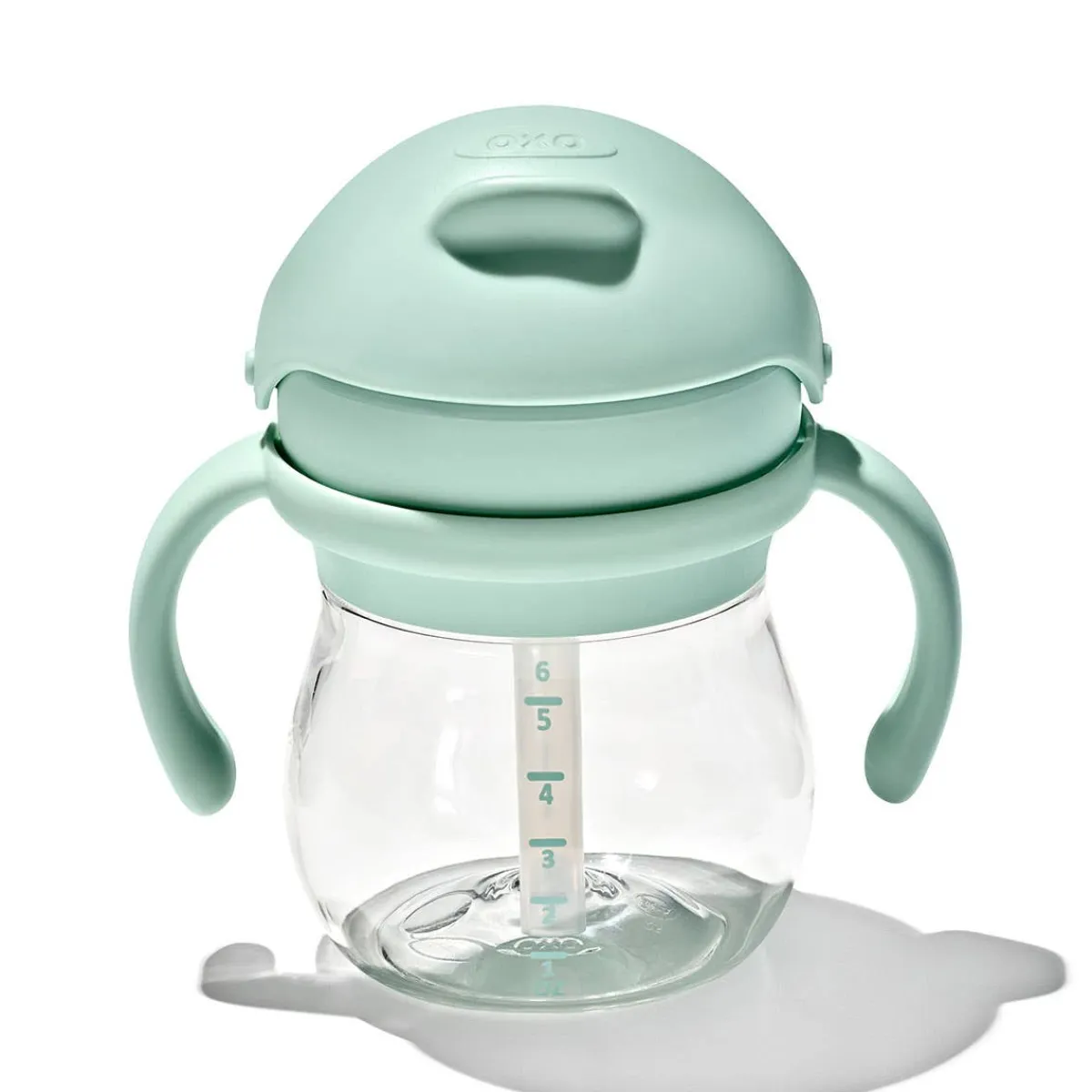 Sippy Cups + Straw Cups-Oxo Tot Transition Straw Cup with Removable Handles (6 oz)
