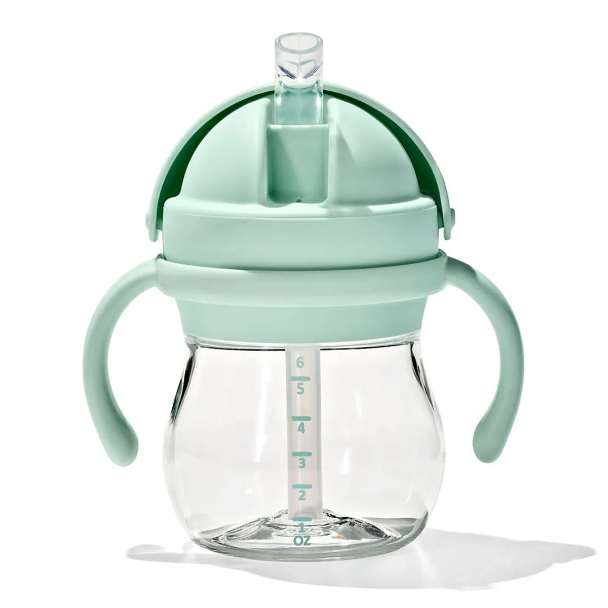 Sippy Cups + Straw Cups-Oxo Tot Transition Straw Cup with Removable Handles (6 oz)