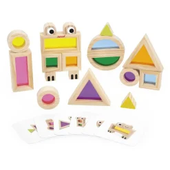 Puzzles|Wooden Toys-Janod Translucent Blocks