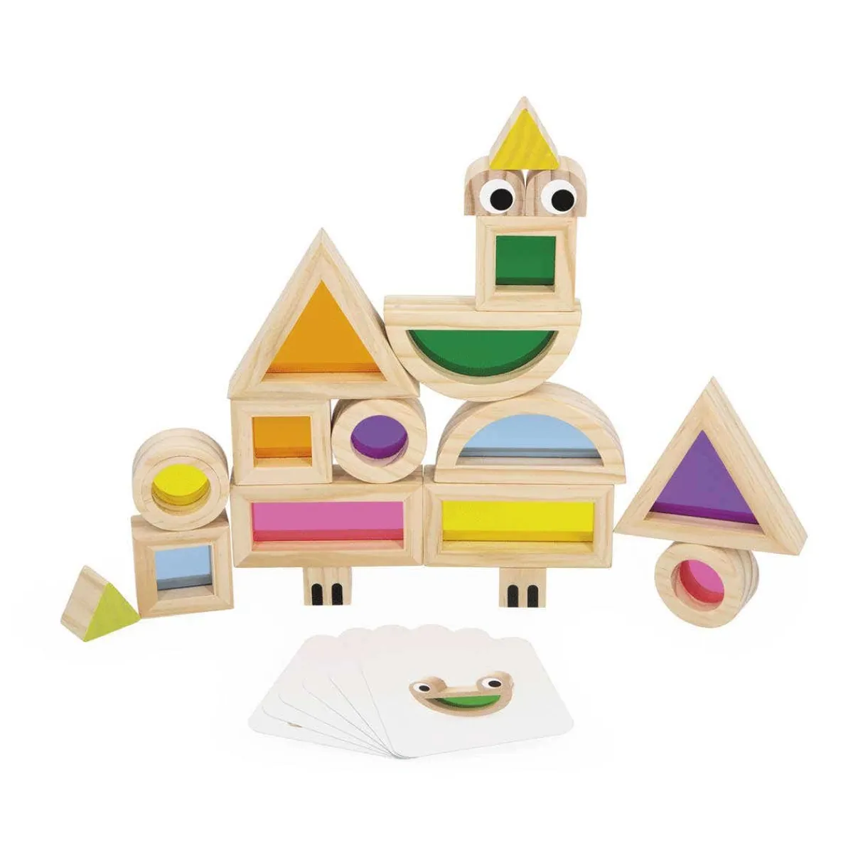Puzzles|Wooden Toys-Janod Translucent Blocks